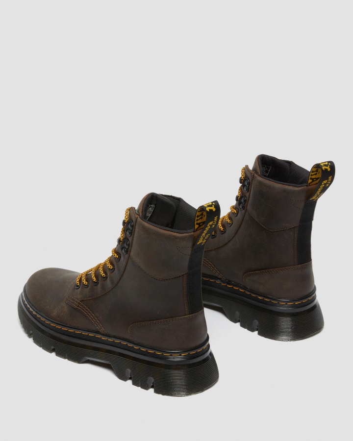Cizme Utilitare Din Piele Tarik Crazy Horse Canada Dr.martens Romania Maro închis Piele Cal Nebun