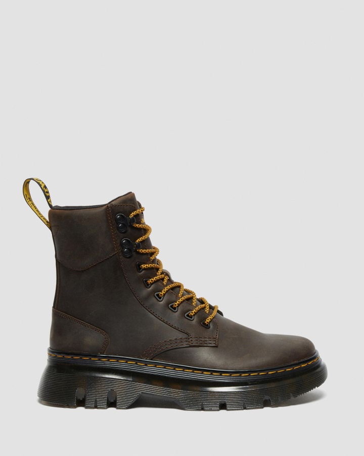 Cizme Utilitare Din Piele Tarik Crazy Horse Canada Dr.martens Romania Maro închis Piele Cal Nebun