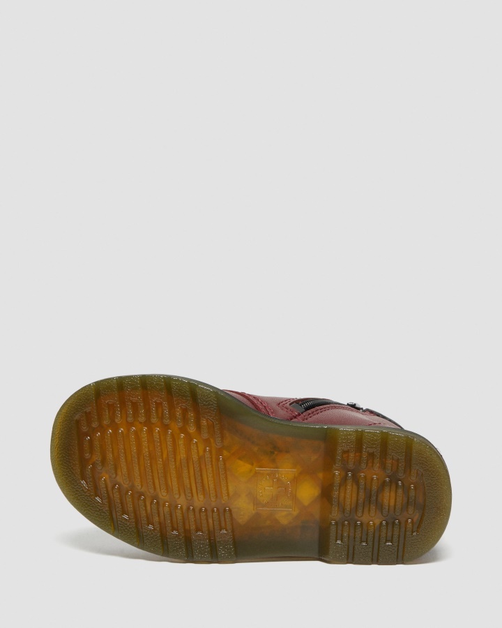 Cizme Cu șireturi Din Piele 1460 Softy T Roșu Cireș Romario Dr.martens Romania