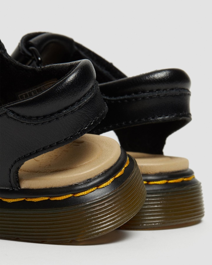 Toddler Moby Ii Sandale Din Piele Velcro Dr.martens Romania Black T Lamper