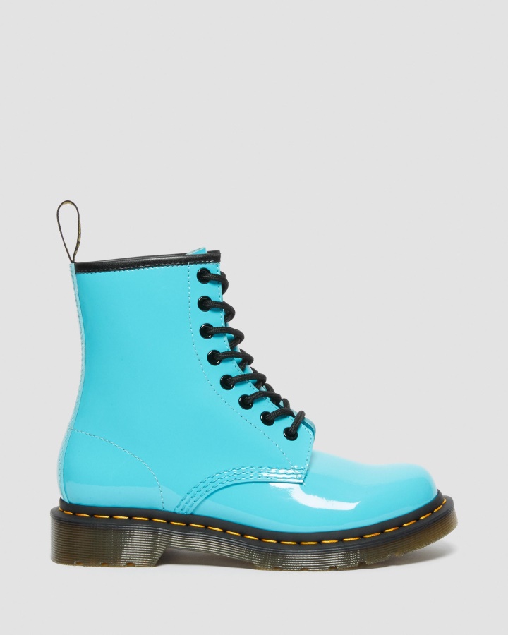 Cizme Lacuite Turcoaz Dr.martens Romania 1460 Cizme Dama Cu Siret