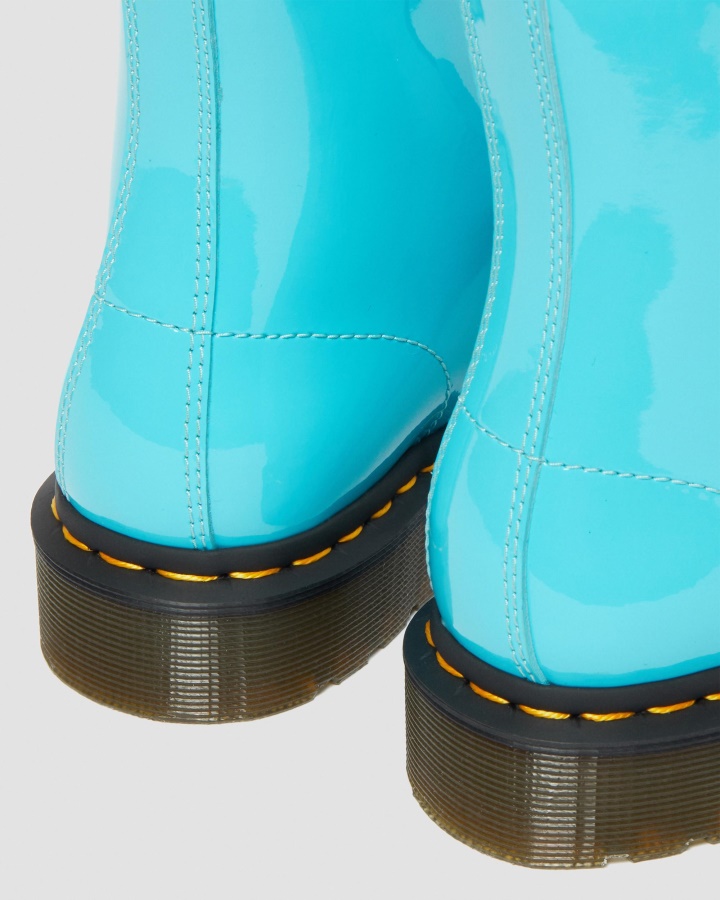 Cizme Lacuite Turcoaz Dr.martens Romania 1460 Cizme Dama Cu Siret