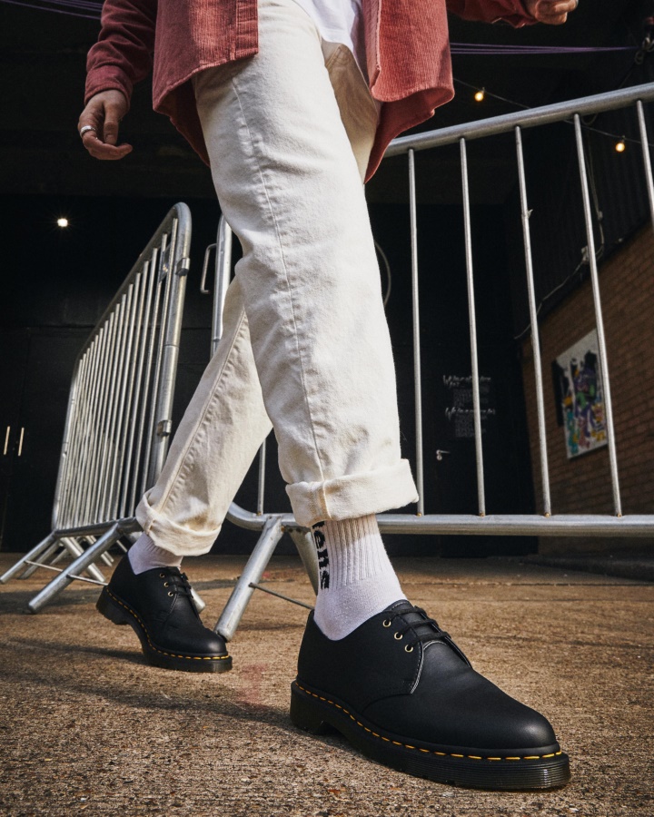 Vegan 1461 Felix Oxford Pantofi Negri Felix Rub Off Dr.martens Romania