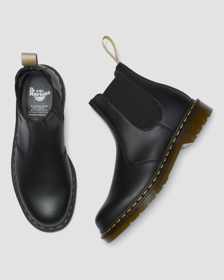 Dr.martens Romania Black Felix Rub Off Vegan 2976 Felix Chelsea Boots