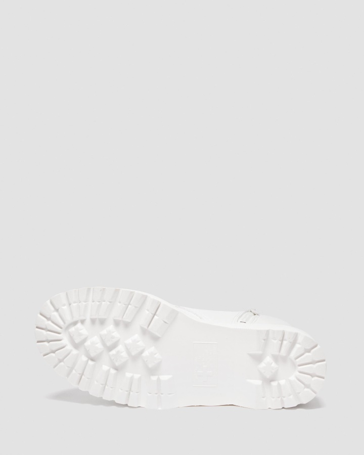 Cizme Albe Dr.martens Romania Vegan Jadon Ii Kemble Mono Platforma