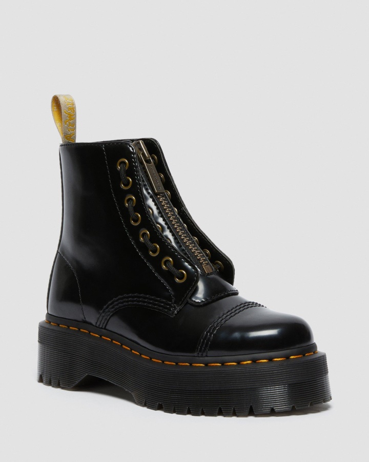 Cizme Vegane Cu Platforma Sinclair Oxford Negre Dr.martens Romania