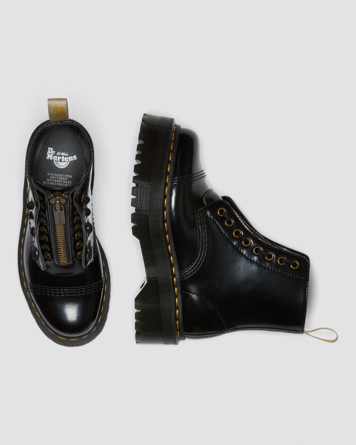 Cizme Vegane Cu Platforma Sinclair Oxford Negre Dr.martens Romania