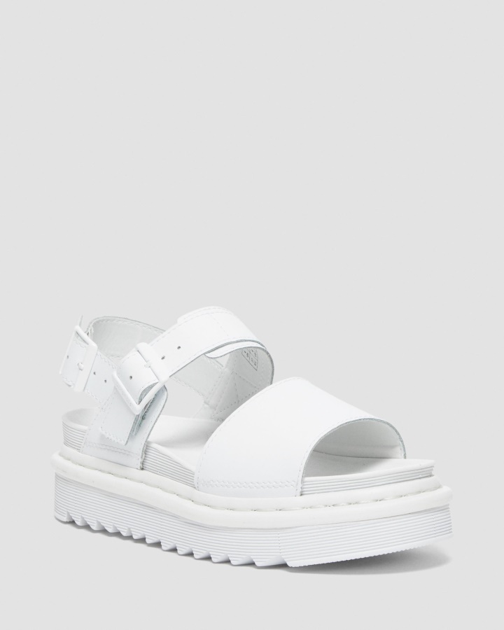 Sandale Voss Mono Hidro Cu Curele Din Piele Alb Din Piele Hidro Dr.martens Romania