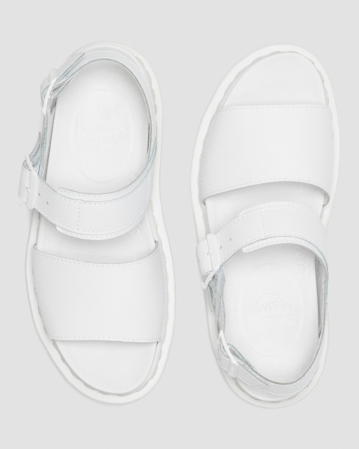 Sandale Voss Mono Hidro Cu Curele Din Piele Alb Din Piele Hidro Dr.martens Romania