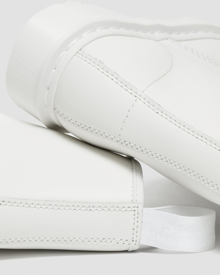 Alb Piele Neteda Dr.martens Romania 1460 Mono Piele Neteda Cizme Cu Siret