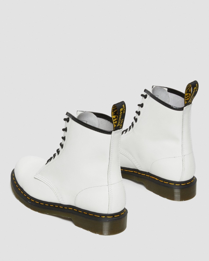 Piele Neteda Alb Dr.martens Romania 1460 Cizme Cu Siret Din Piele Neteda