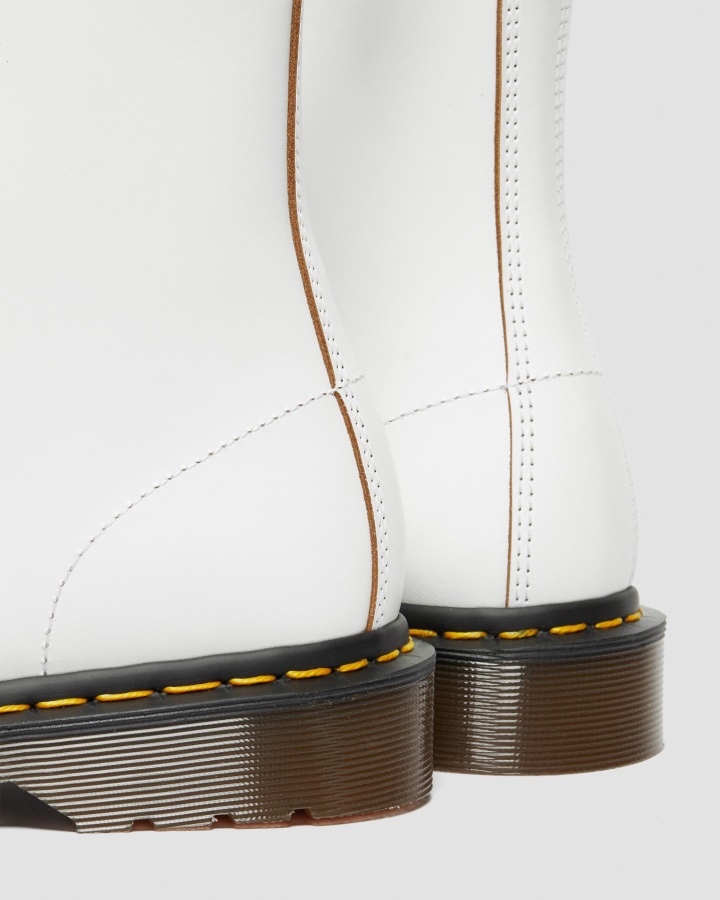 1460 Vintage Made In Anglia Cizme Cu Siret Alb Quilon Dr.martens Romania