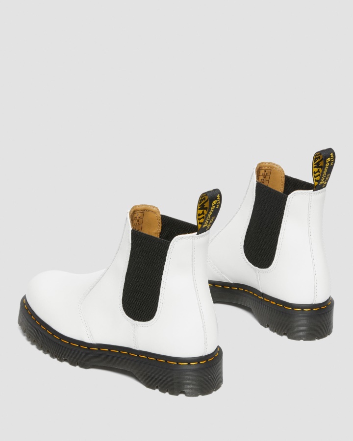 Dr.martens Romania Piele Neteda Alba 2976 Cizme Chelsea Din Piele Neteda Bex