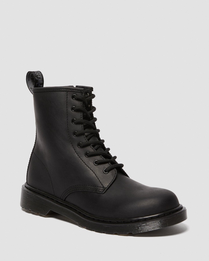 Tineret 1460 Cizme Captusite Cu Blana Artificiala Republica Neagra Wp Dr.martens Romania