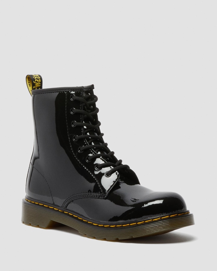 Tineret 1460 Cizme Lacuite Cu Siret Dr.martens Romania Lampa Neagra