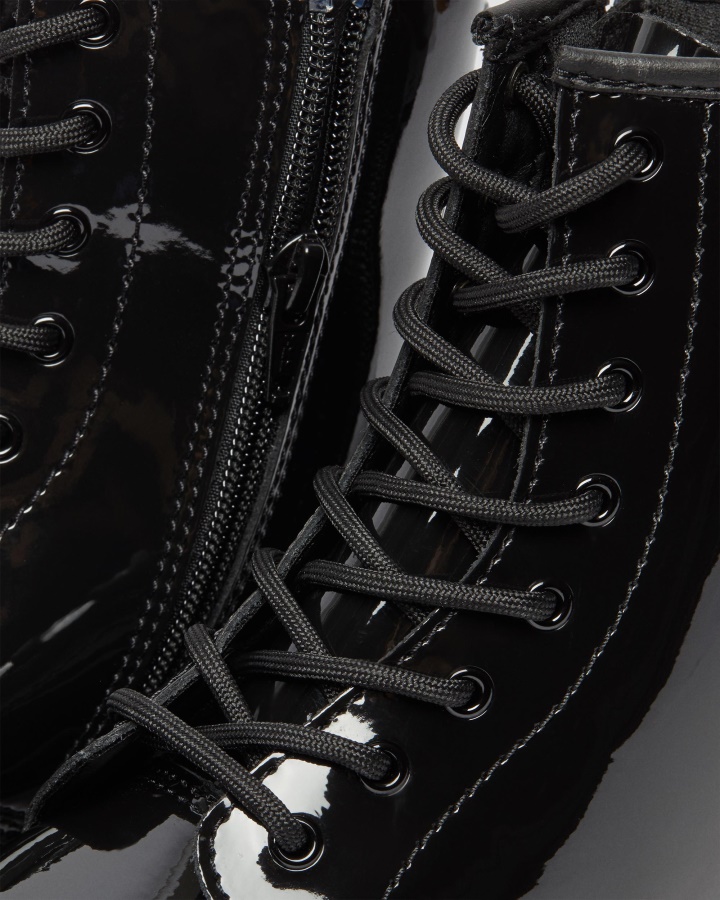 Tineret 1460 Cizme Lacuite Cu Siret Dr.martens Romania Lampa Neagra