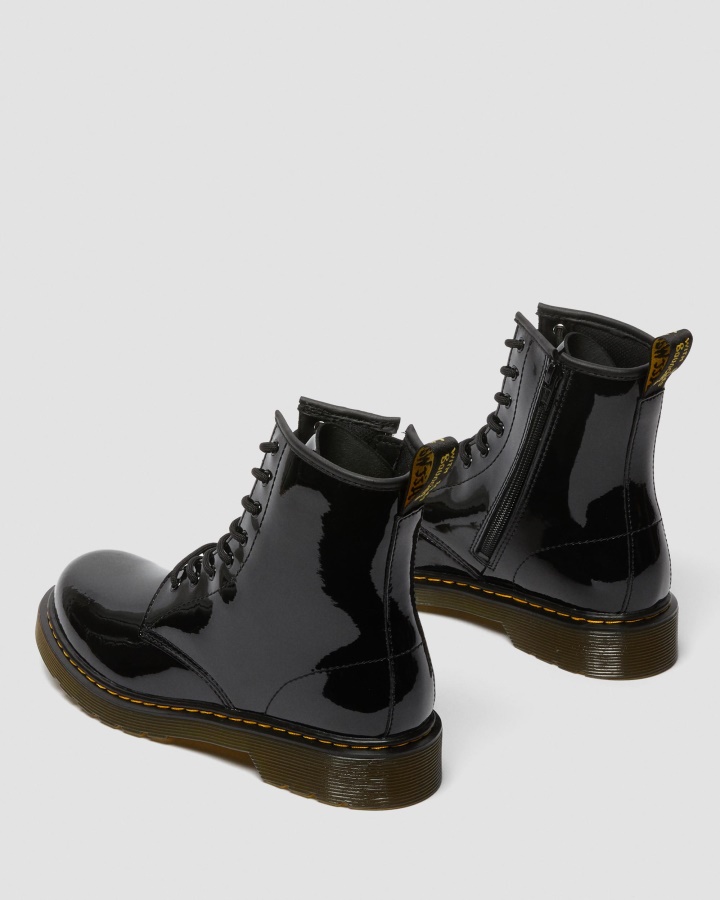 Tineret 1460 Cizme Lacuite Cu Siret Dr.martens Romania Lampa Neagra