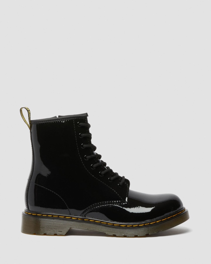Tineret 1460 Cizme Lacuite Cu Siret Dr.martens Romania Lampa Neagra