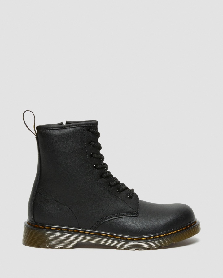 Dr.martens Romania Negru Softy T Tineret 1460 Softy T Cizme Din Piele Cu Siret