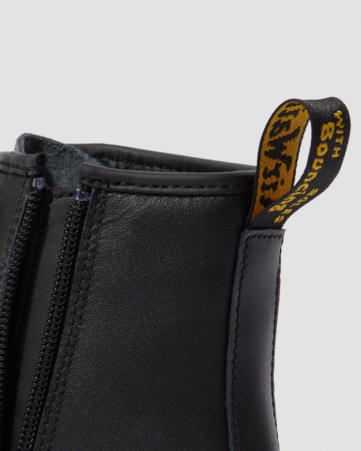 Dr.martens Romania Negru Softy T Tineret 1460 Softy T Cizme Din Piele Cu Siret