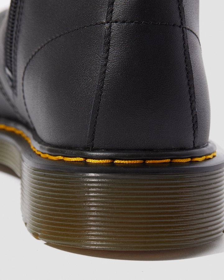 Dr.martens Romania Negru Softy T Tineret 1460 Softy T Cizme Din Piele Cu Siret